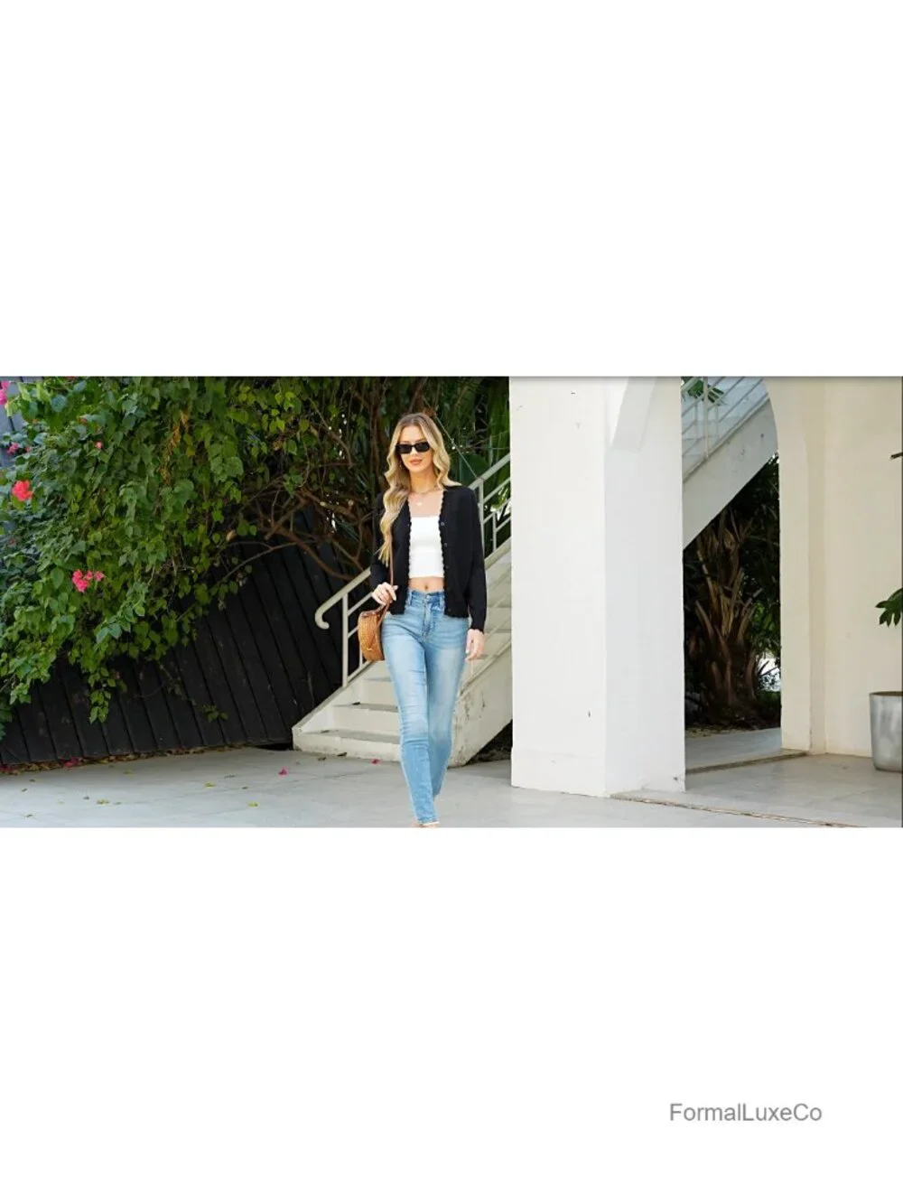 Lightweight V-Neck Ribbed Cardigan for Women Long Sleeve Button Down